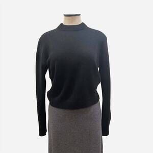 NEW ALLUDE women's rd crewneck sweater in moonlight